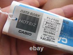 Very RARE! NEW Vintage NOS? CASIO HBZ-100J Limited SS LCD? Data Bank watch