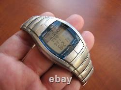 Very RARE! NEW Vintage NOS? CASIO HBZ-100J Limited SS LCD? Data Bank watch