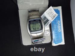 Very RARE! NEW Vintage NOS? CASIO HBZ-100J Limited SS LCD? Data Bank watch