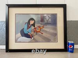 Very RARE Original Disney Princess Mulan Animation Cel Employees Only WOW