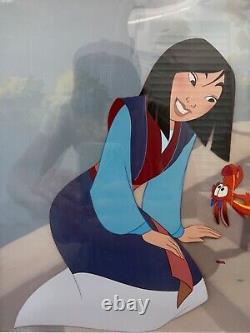 Very RARE Original Disney Princess Mulan Animation Cel Employees Only WOW