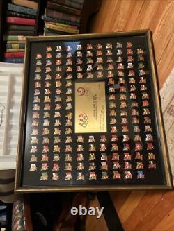 Very Rare 1988 Olympic International Flag Pins Set Limited Edition 0459/8888