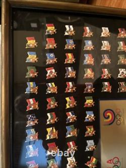 Very Rare 1988 Olympic International Flag Pins Set Limited Edition 0459/8888