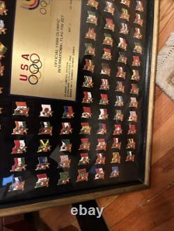 Very Rare 1988 Olympic International Flag Pins Set Limited Edition 0459/8888