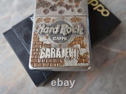 Very Rare 1996 Limited Edition Nato Kfor Zippo Lighter Hard Rock Caffe Sarajevo