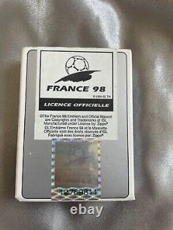 Very Rare 1997 Limited Zippo Football Soccer Fifa Flags World Cup France 1998