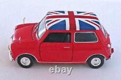 (Very Rare)'65 Morris Mini Cooper S (Red/Union Jack Top) 118 Die Cast-No Box