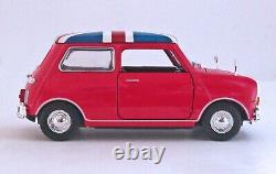 (Very Rare)'65 Morris Mini Cooper S (Red/Union Jack Top) 118 Die Cast-No Box