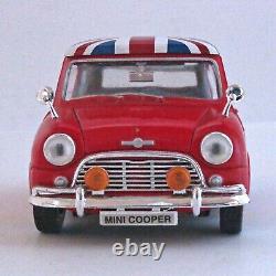 (Very Rare)'65 Morris Mini Cooper S (Red/Union Jack Top) 118 Die Cast-No Box