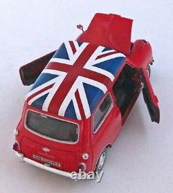 (Very Rare)'65 Morris Mini Cooper S (Red/Union Jack Top) 118 Die Cast-No Box