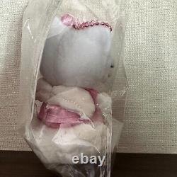 Very Rare Angel Hello Kitty Korea limited plush keychain cloud pink Sanrio #719