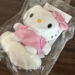 Very Rare Angel Hello Kitty Korea limited plush keychain cloud pink Sanrio #719