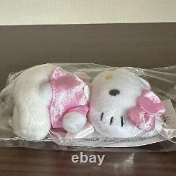 Very Rare Angel Hello Kitty Korea limited plush keychain cloud pink Sanrio #719