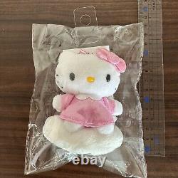 Very Rare Angel Hello Kitty Korea limited plush keychain cloud pink Sanrio #719