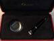 Very Rare Cartier Platinum Made Ballpoint Pen With Clock Limited To 2000