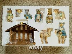 Very Rare Cherished Teddies 4014783 9 pc Nativity Pristine only 2000 Made NIB