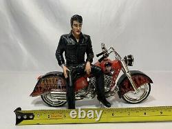 Very Rare Elvis Riding With The King Motorcycle 9-inch Figurine Limited