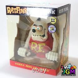 Very Rare Funko Rat Fink coin bank 12 inch 2009 Limited Grow in the Dark