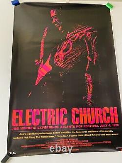 Very Rare! Jimi Hendrix Electric Church Limited Edition DS Movie Poster
