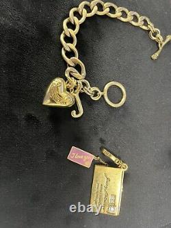 Very Rare Juicy Couture Limited Edition Love Letter Charm and Bracelet