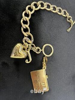 Very Rare Juicy Couture Limited Edition Love Letter Charm and Bracelet