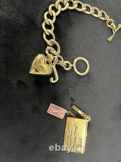 Very Rare Juicy Couture Limited Edition Love Letter Charm and Bracelet