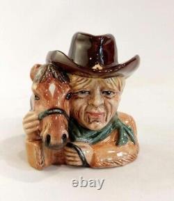 Very Rare Kevin Francis Cowboy (brown) Ceramic Face Pot Limited Edition Of 1