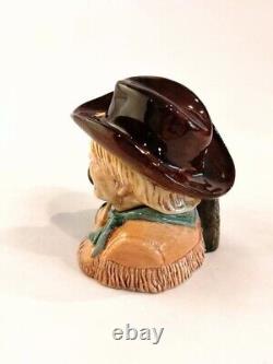 Very Rare Kevin Francis Cowboy (brown) Ceramic Face Pot Limited Edition Of 1