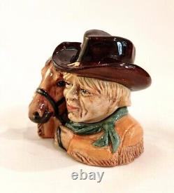 Very Rare Kevin Francis Cowboy (brown) Ceramic Face Pot Limited Edition Of 1