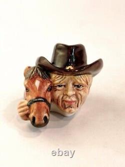 Very Rare Kevin Francis Cowboy (brown) Ceramic Face Pot Limited Edition Of 1