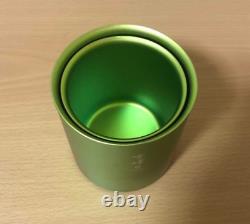 Very Rare Kyoto Only Snow Peak Titanium stackable Mug Limited Green 2 types set