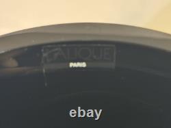 Very Rare Lalique Limited Edition Large 10.5Black Tortue Vase Excellent