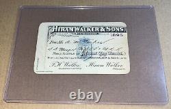 Very Rare Limited 1895 Hiram Walker & Sons Whisky Pass Railroad Railway