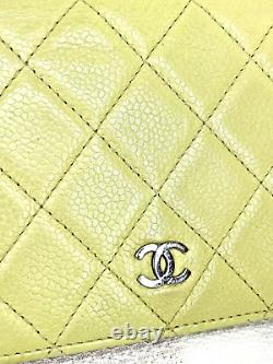 Very Rare! Limited Color! CHANEL Matelasse COCO long wallet From Japan