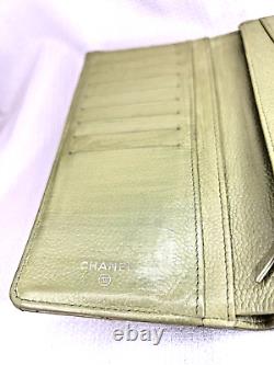 Very Rare! Limited Color! CHANEL Matelasse COCO long wallet From Japan