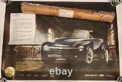 Very Rare Limited Edition Chevy SSR Poster Signed With Orig Tube & Paperwork