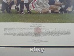 Very Rare Limited Edition England Rugby Team Grand Slam 1995 Framed No Glass