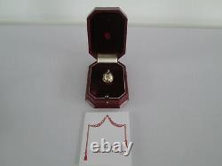 Very Rare Limited Edition Sarah Faberge Gold Pt Silver Egg Diamond Pendant Pearl