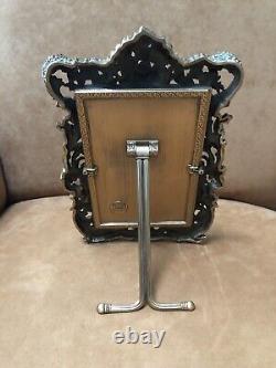 Very Rare- Limited Edition Vintage Edgar Berebi Jeweled Picture Frame 4 x 6