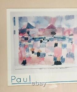 Very Rare Limited Frame Print By Paul Klee Of His Trip To St. Germain In 1914