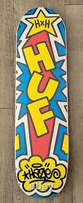 Very Rare Limited Vintage Huf x Haze Graffiti NOS skateboard Mint Kaws