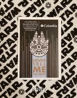 Very Rare Limited-edition Star Wars Echo Base Columbia Jacket Card + 3 Stickers