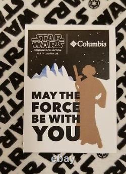 Very Rare Limited-edition Star Wars Echo Base Columbia Jacket Card + 3 Stickers