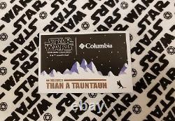 Very Rare Limited-edition Star Wars Echo Base Columbia Jacket Card + 3 Stickers