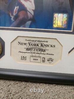 Very Rare New Yor Knicks Big Three Photograph Hm Coin Limited Edition Coa 0004