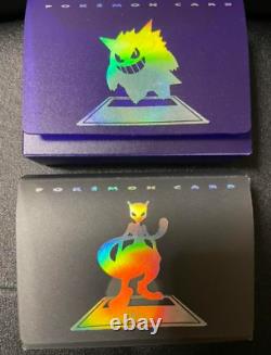Very Rare Pokemon card old back deck case Gengar Mewtwo Pokemon Center Limited