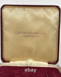Very Rare Rothschild Mint Zurich Limited Edition Belt Buckle Leather Case 27