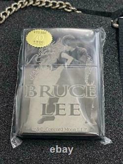 Very Rare Unused Zippo Bruce Lee Dragon Limited Vintage with key chain japan