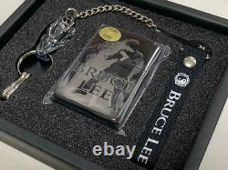 Very Rare Unused Zippo Bruce Lee Dragon Limited Vintage with key chain japan