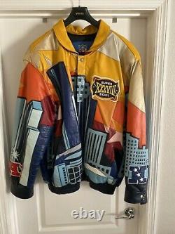 Very Rare Vintage Jeff Hamilton Super Bowl Leather Jacket Limited XXXVIII